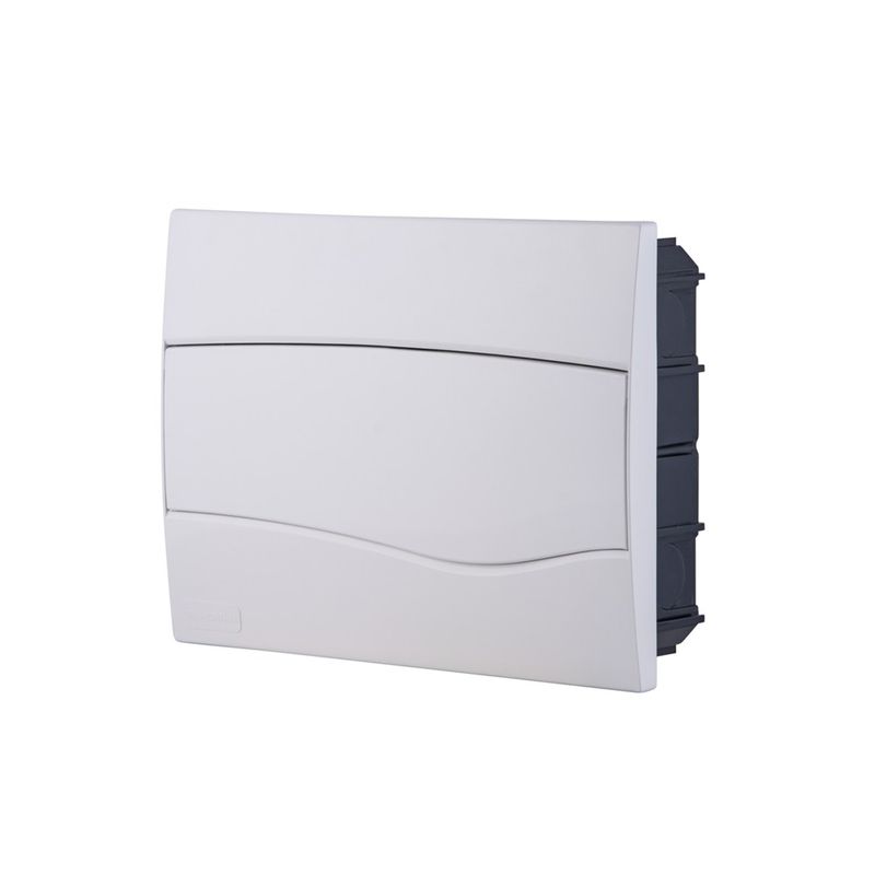 QUADRO-TRAMONTINA-DIST-12-DISJ-EMBUTIR-BRANCO