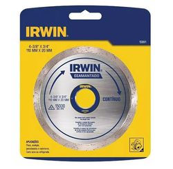 Disco Diamantado Liso Contínuo de Seco ou Refrigerado 110 mm - Irwin