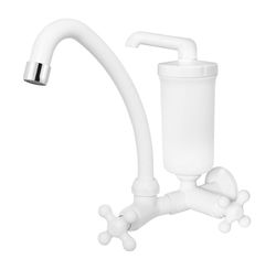 Torneira Bica Móvel com Purificador Marujá Branca 1210302 - Viqua