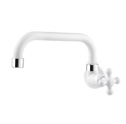 Torneira de Parede Bica Horizontal Marujá para Cozinha Branca 1110952 - Viqua