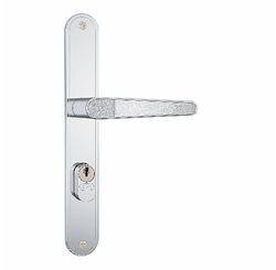 Fechadura Externa Alavanca Espelho de Aço Inox Cromado 501-502/03 - Stam