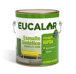Tinta Esmalte Brilhante Sintético Eucalar 3,6 L Cinza Médio - Eucatex