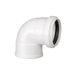 Joelho 90º com Anel de Vedação para Esgoto Série Normal 40 x 40 mm Branco - Krona