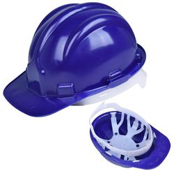 Capacete de Segurança de Plástico com Selo Inmetro Azul - Plastcor