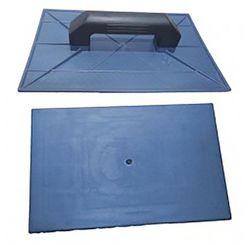 Desempenadeira Plástica Lisa para Massa 12 x 29 cm Azul - Seniors