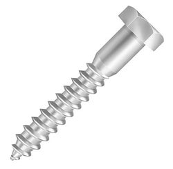 Parafuso Sextavado Rosca Soberba Parcial 1/4'' x 50 mm Zincado Branco - Ciser