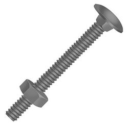 Parafuso Francês Polido 3/8'' x 3'' com Porca Sextavada - Ciser