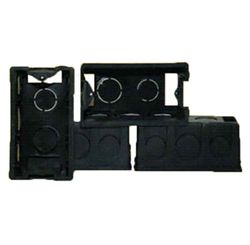 Caixa Plástica de Luz 4 x 2 Preta - Viaplast