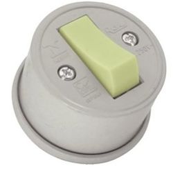 Interruptor Externo Redondo 1 Tecla Cinza - Radial