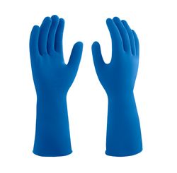 Luva de Segurança Látex Comum 137 P Azul - Mucambo