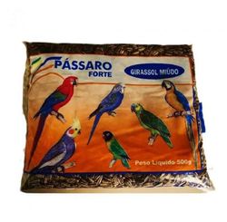 Ração Girassol Miúdo 500 g - Pássaro Forte