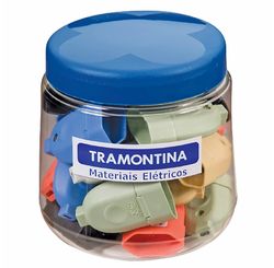 Plugue Fêmea 2 P 10 A 250 V Pote Pequeno com 24 Unidades Coloridas - Tramontina
