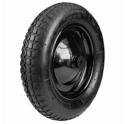 Pneu Câmara 3.25/8" e Roda Metálica para Carrinho de Mão 77714/435 com Bucha Plástica - Tramontina