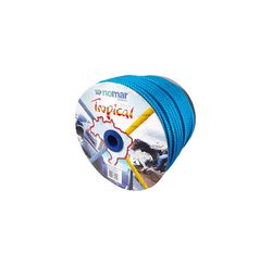 Corda Polipropileno Tropical Trançada 5 mm (250 m/rolo) Azul - RioMar