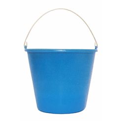 Balde Reforçado sem Pegador e com Alça de Metal 12 L Azul - Viaplast