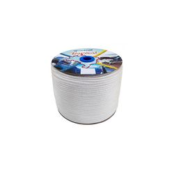 Corda Polipropileno Tropical Trançada 6 mm (165 m/rolo) Branca - RioMar