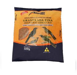 Ração Granulada Fina com Óleo 500 g - Pássaro Forte