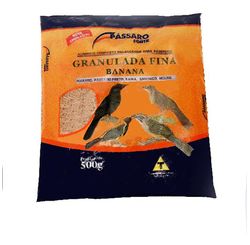 Ração Mistura Granulada Fina Mini Extrusada 500 g - Pássaro Forte