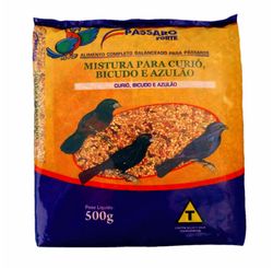 Ração Mistura para Curió, Bicudo e Azulão 500 g - Pássaro Forte