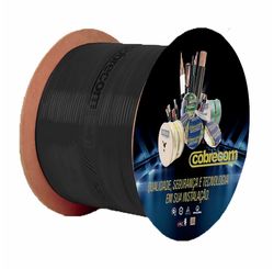 Cabinho Flexível 6 mm 750 V Carretel Preto - Cobrecom