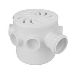 Caixa Sifonada Redonda 100 x 100 x 50 mm Branca - Amanco