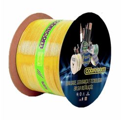 Cabinho Flexível 6 mm 500 m 750 V Carretel Amarelo - Cobrecom