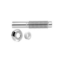Tubo de Ligação Ajustável para Vaso Sanitário 260 mm Cromado - Blukit