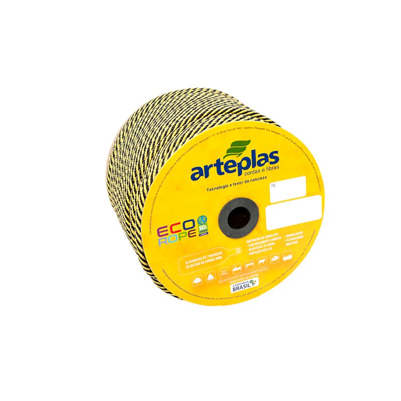 CORDA-ARTEPLAS-ECO-ROPE-SED-TR-06MM-AMARELA-150MTS