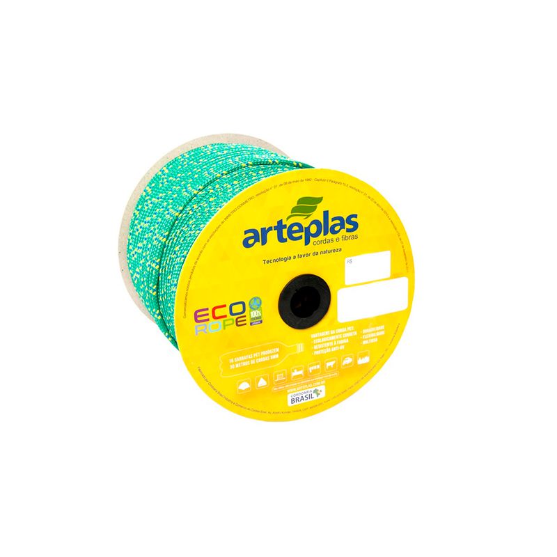 CORDA-ARTEPLAS-ECO-ROP-SED-TR-12MM-VERDE-105MTS