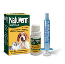 Vermífugo Suspensão Oral NatuVerm 20 ml - Naturrich