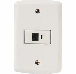 Conjunto 4 x 2 com 1 Tomada Telefone Lux² e RJ11 Branco - Tramontina