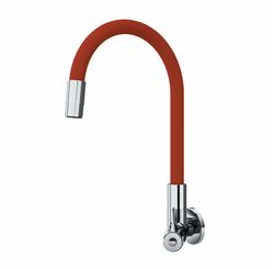 Torneira para Cozinha Bica Móvel com Tubo Flexível Vermelho - Japi