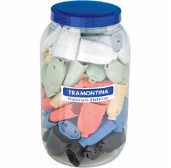 Plugue Fêmea 2 P 10 A 250 V Pote Grande com 66 Unidades Coloridas - Tramontina