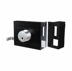 Fechadura de Sobrepor Tetra Preto Fosco 1701/100 - Stam