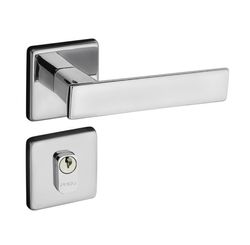 Fechadura Externa Quadrada Roseta Zamac Cromada 701-80 - Pado