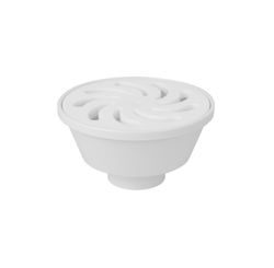 Ralo Sinfonado Redondo 100 x 38 x 40 mm Branco - Amanco