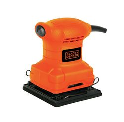 Lixadeira Orbital 1/4" de Folha de Lixa 220 V 200 W - Black e Decker