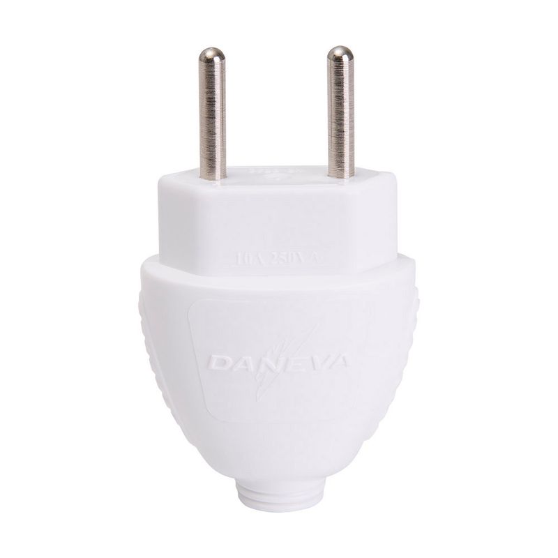 PINO-DANEVA-MACHO-DESM.-2P-10A-250V-BRANCO