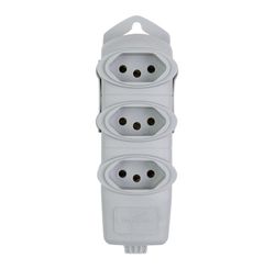 Tomada em Barra Tripla 2 P+T 250 V - Daneva
