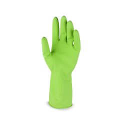 Luva de Látex Forrada Tamanho 8 Verde - Imbat