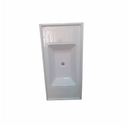 Pia de Mármore com Fibra de Vidro 1,20 x 0,5 m Branco Gelo - Fibracout