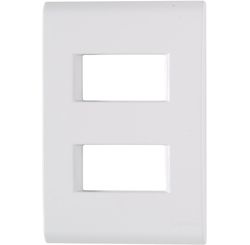 Placa 2 Postos Afastados Liz 4 x 2 Branca - Tramontina