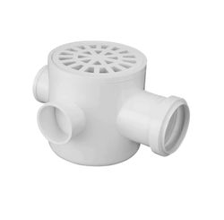 Caixa Sifonada Redonda 100 x 100 x 50 Branca N° 7 - Krona