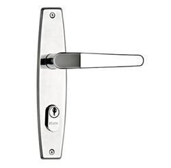 Fechadura Externa Alavanca Espelho Oval Cromada 1000 - Silvana