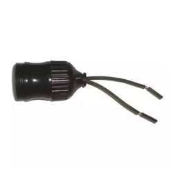 Soquete de Nylon com Rabicho Eco 2 A 250 V Preto - Ilumi