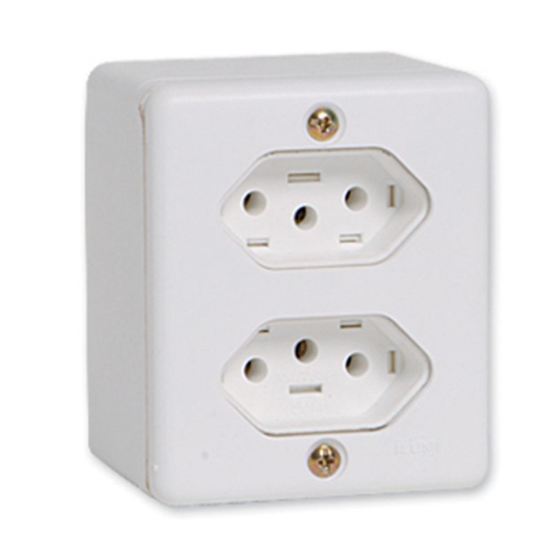 TOMADA-ILUMI-BOX-SOB-BR-DUPLA-2P-T-10A-C-CAIXA