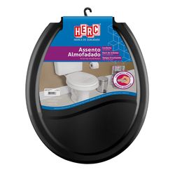 Assento Almofadado Preto - Herc
