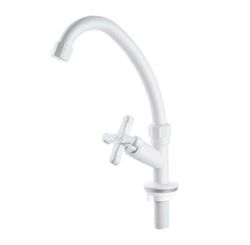 Torneira para Cozinha Bica Móvel Balcão Prática 1/2" Branca 2741 - Herc