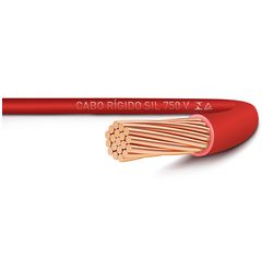 Cabo Rígido 10 mm 100 m Vermelho - SIL