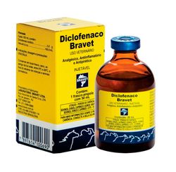 Diclofenaco Injetável 50 ml - Bravet